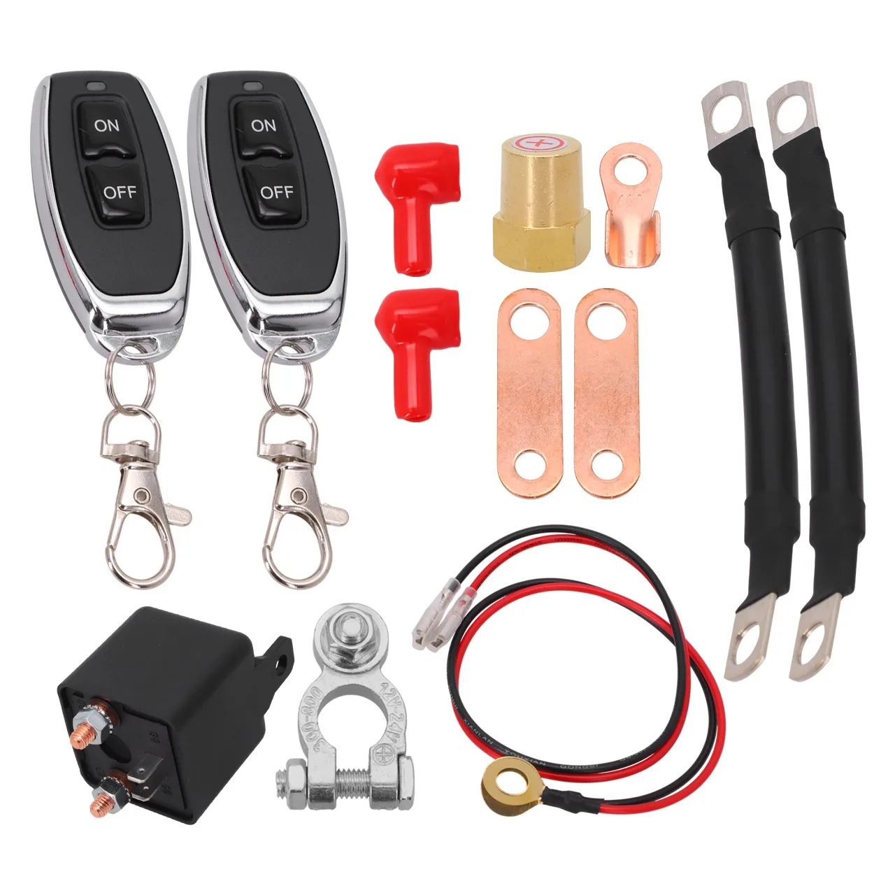 

Auto Security System Anti-Theft Control Switch 12V Power Off Switch Anti-theft Black Car Relay Power Off Switch