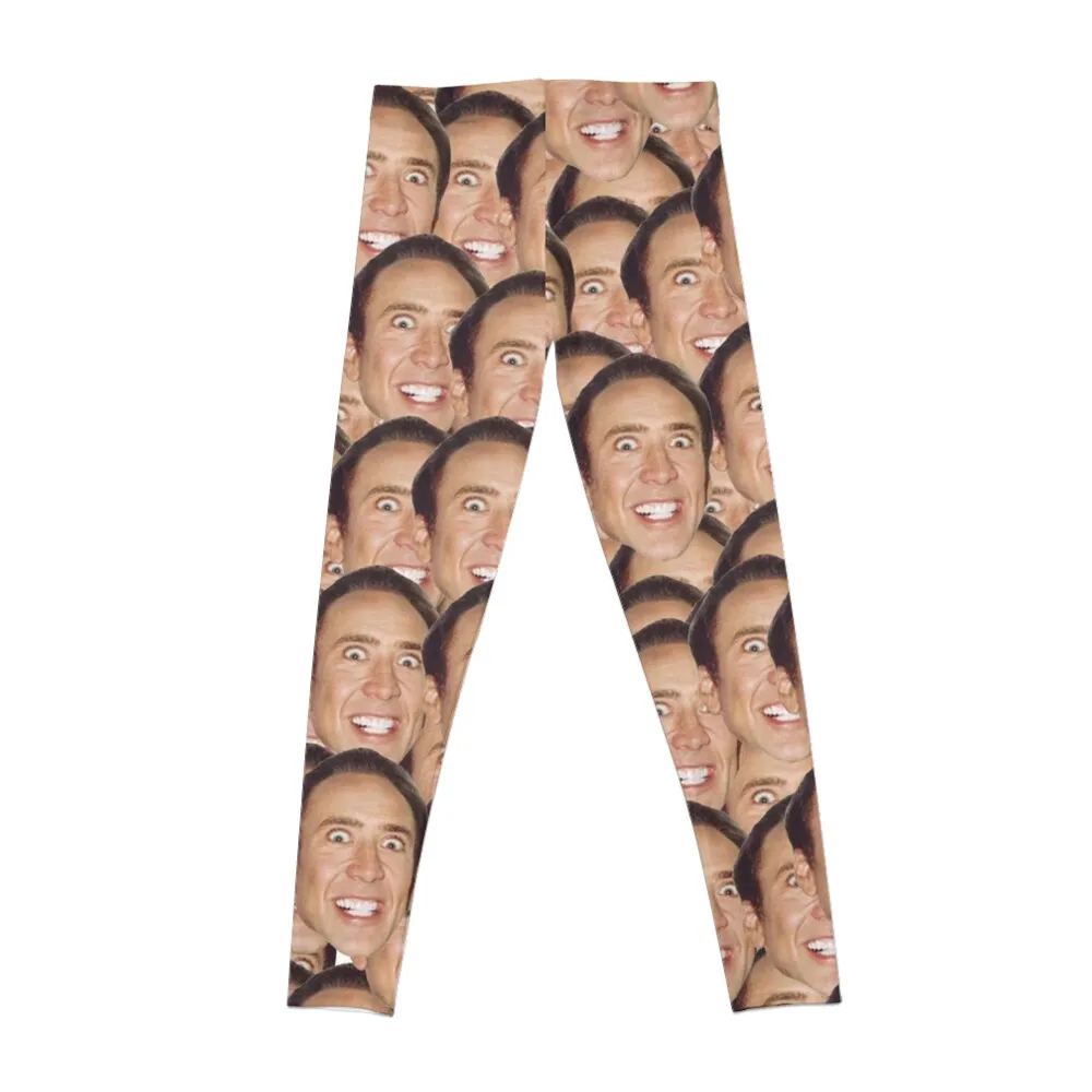 Nicolas Cage Meme Leggings leggings?women yoga pants?