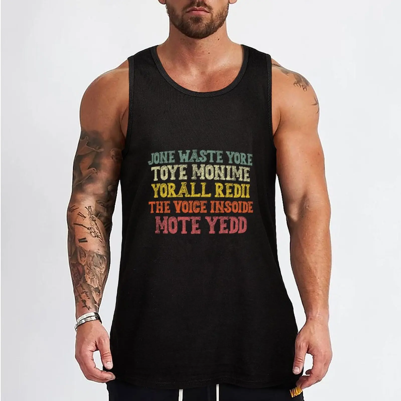 jone waste yore toye monme yorall redii Tank Top Gym T-shirts for men bodybuilding man mens designer clothes