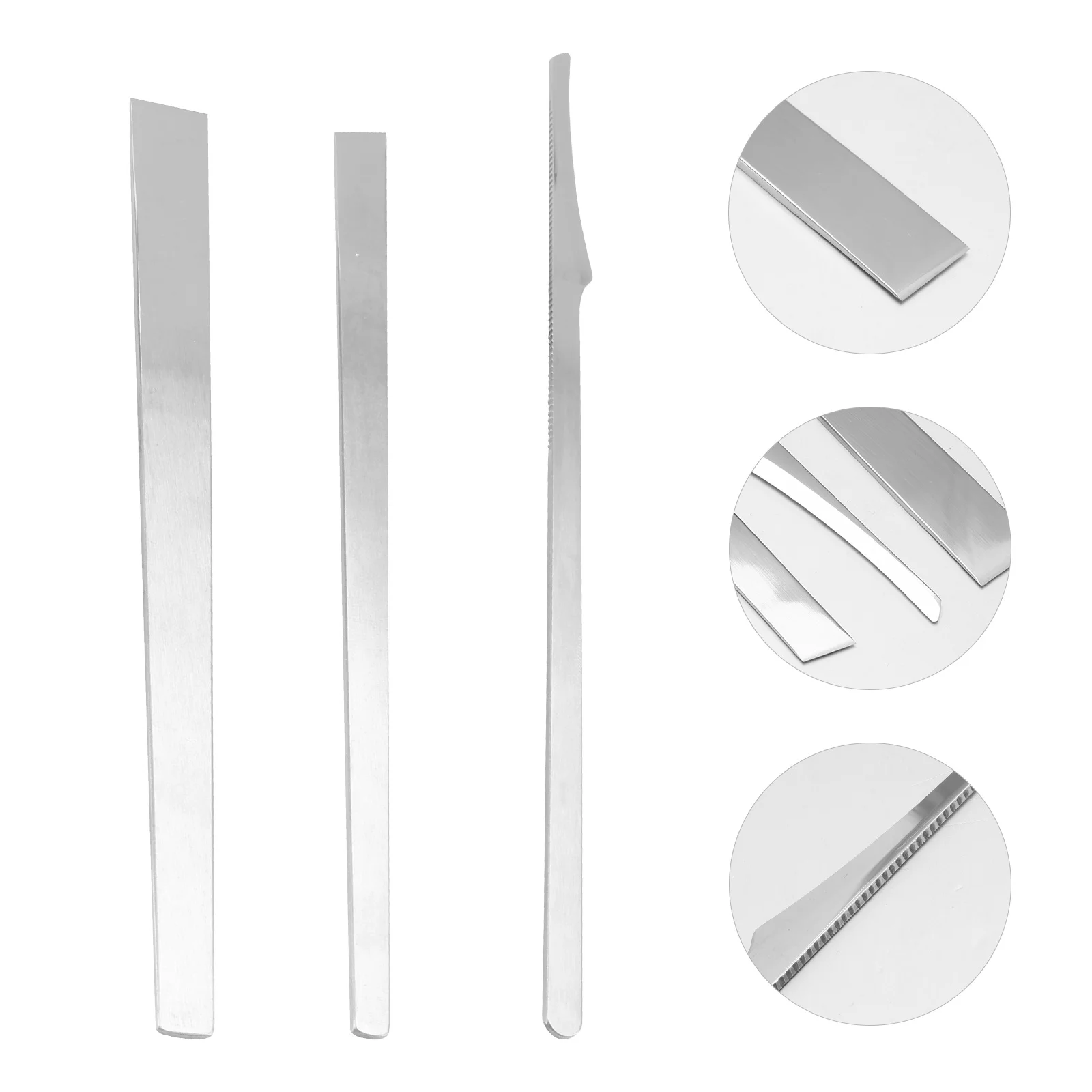 3 قطعة الصلب باديكير أدوات العناية بالأظافر أداة مجموعة لإزالة البشرة الجافة القدم العناية بالأظافر أدوات للعناية بالأظافر لوازم باديكير #4