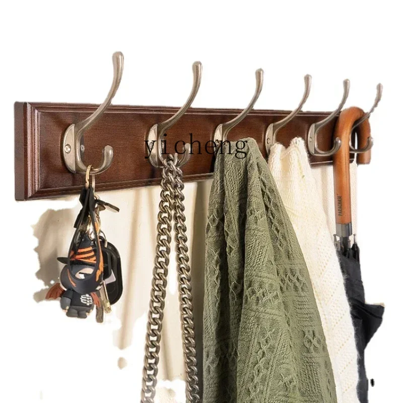 ZL Clothes Rack Wall-Mounted Perforated Clothes Hook Hallway Wall-Mounted