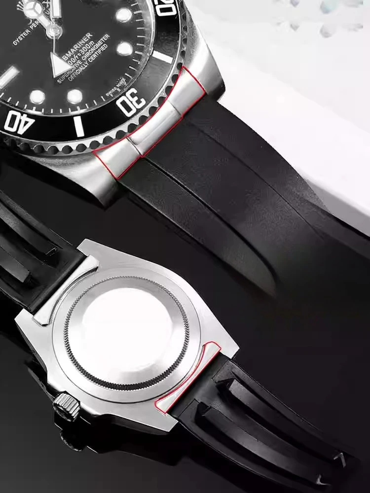 For Rolex Daytona Black Submariner GMT Yacht-Master Series Stainless Steel Curved Metal End Links Watch Accessories 20mm 21mm image 4