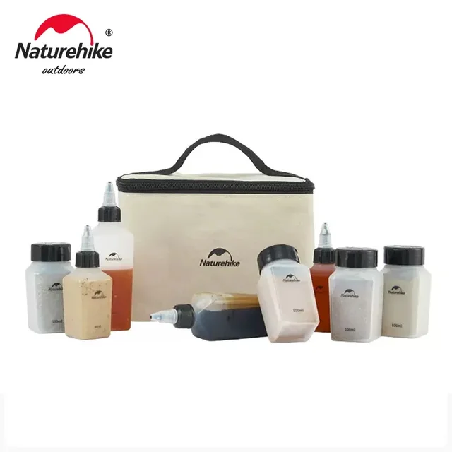 Naturehike Przenośny zestaw słoików na przyprawy Outdoor Camping Piknik Grill Artykuły kuchenne Płynny proszek Dozownik przypraw Butelki