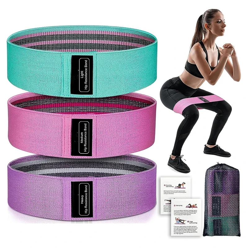 1/3Pcs Resistance Bands Squat Yoga Band for Women Elastic Workout Bands Pilates Flexbands Hip Booty Training Excersise at Home