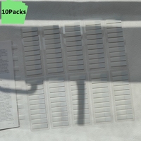 10Packs 2000 Sheets White Sticky Notes Self-Adhesive for Books-Reading Annotation Notepad Bookmarks Memo Pad Index Tabs
