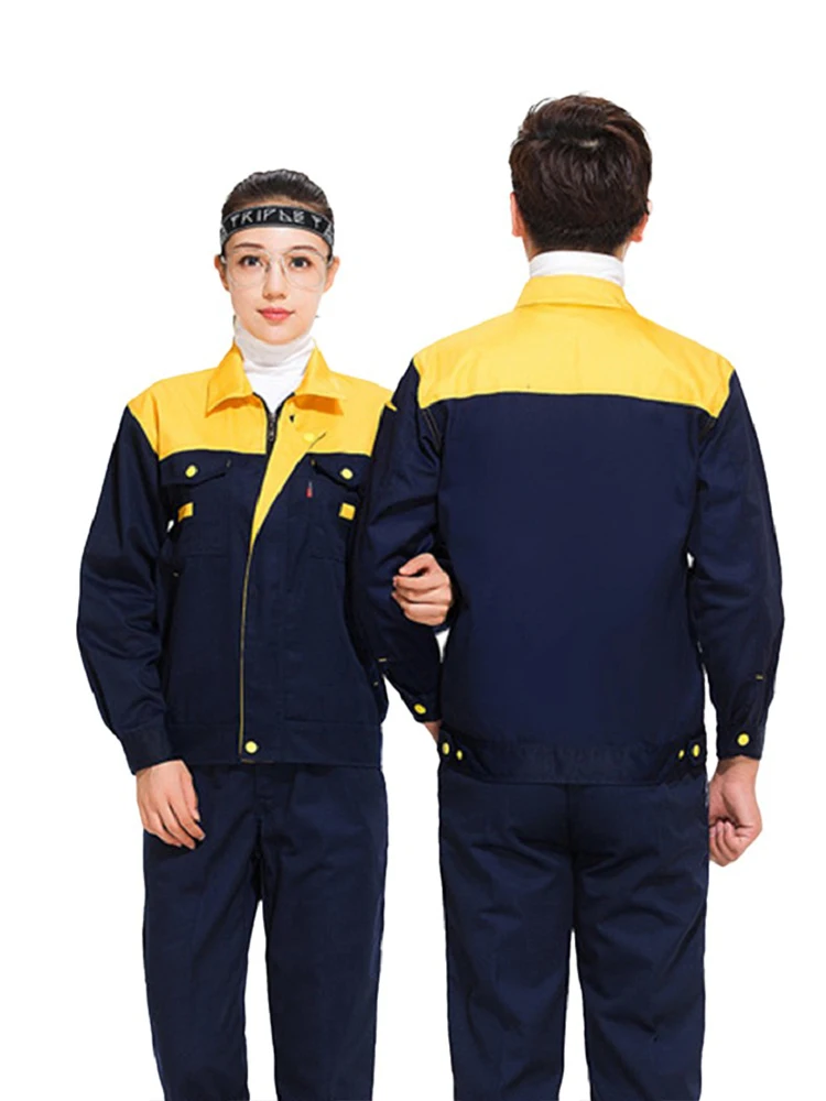 Ternos de soldagem masculinos Macacão de proteção Jaqueta de trabalho masculina, Camisa de ferramental, Conjunto de roupas mecânico automotivo