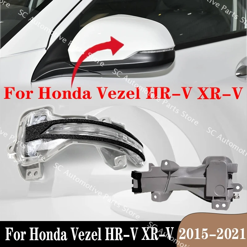 

SC For Honda Vezel HR-V XR-V 2015-2021 Auto Car Accessories Exterior Rearview Side Mirror Glass LED Turn Signal Flash Lamp Light