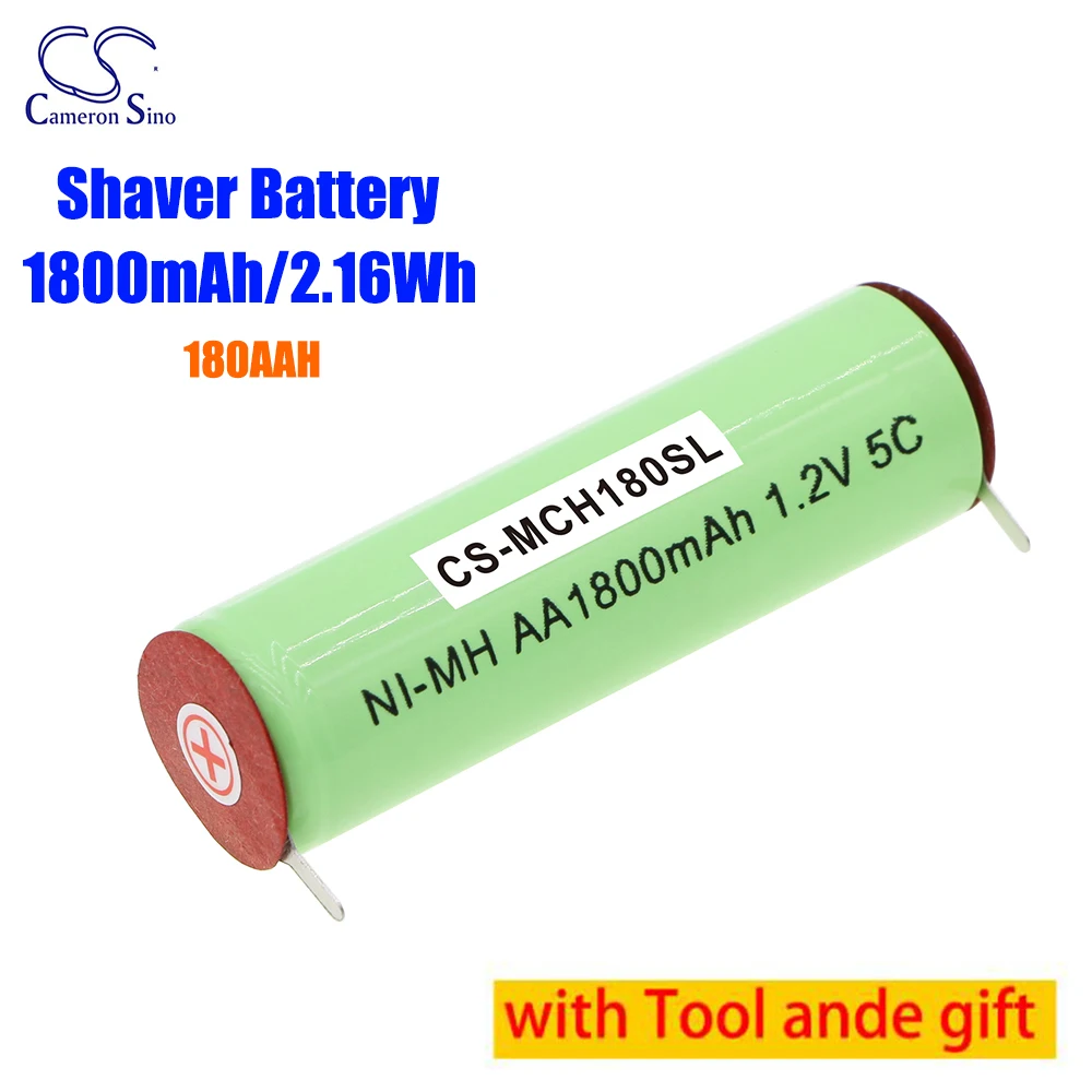 

Shaver 180AAH 1800mAh Battery for Bartschneider/Carrera/ProfiLine/Philips/Braun/Grundig/Genio/Remington/Bella/Moser EP50 EP60