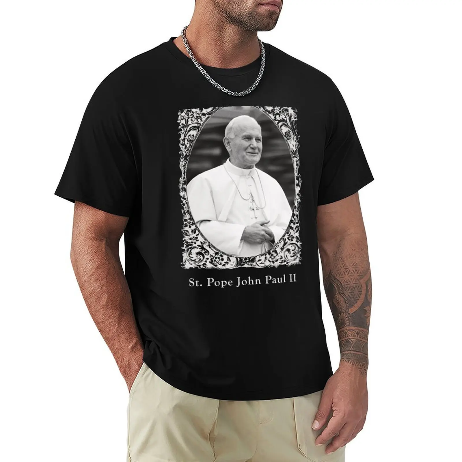 Pope Saint John Paul II T-Shirt Plus Size Lightweight Top