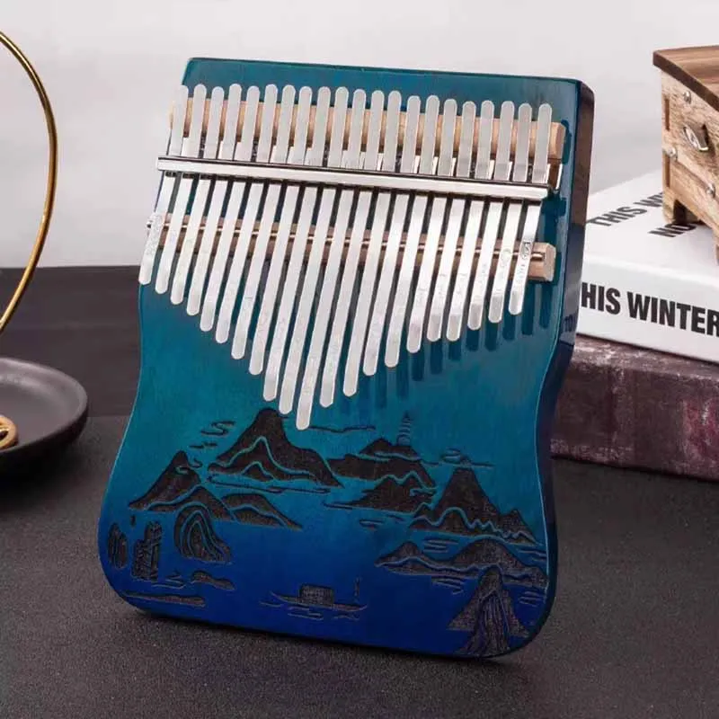 

Kalimba Solid Wood Professional Musical Keyboard Miniature Kalimbas Children Initiants Portable Thumb Piano Accessories Tools