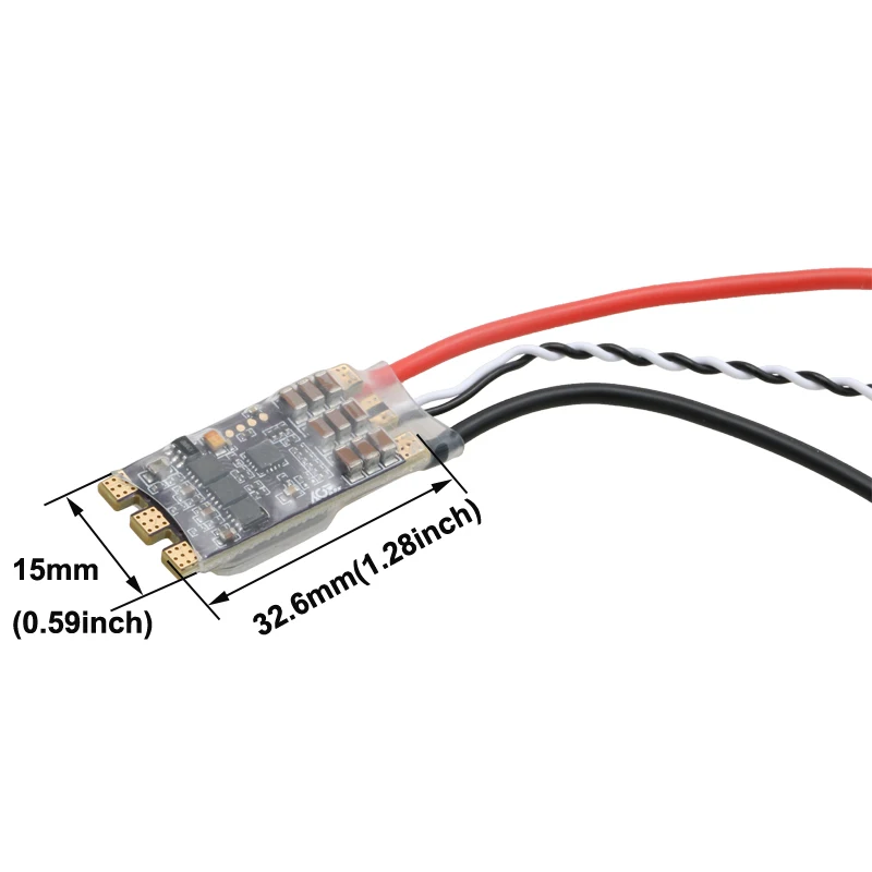 1 Uds 3-6S 30A Dual-Way ESC M080 ROV propulsor submarino controlador electrónico de velocidad sin escobillas para RC Bait Boat Tug ROV piezas