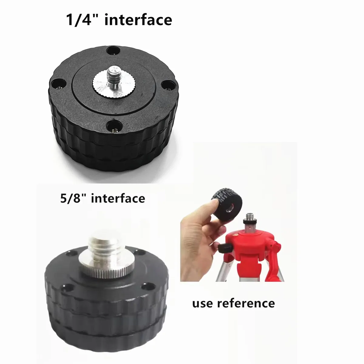 Tripod Adapter for Lazer Level use 5/8 1/4Supporting Stand Head replacement