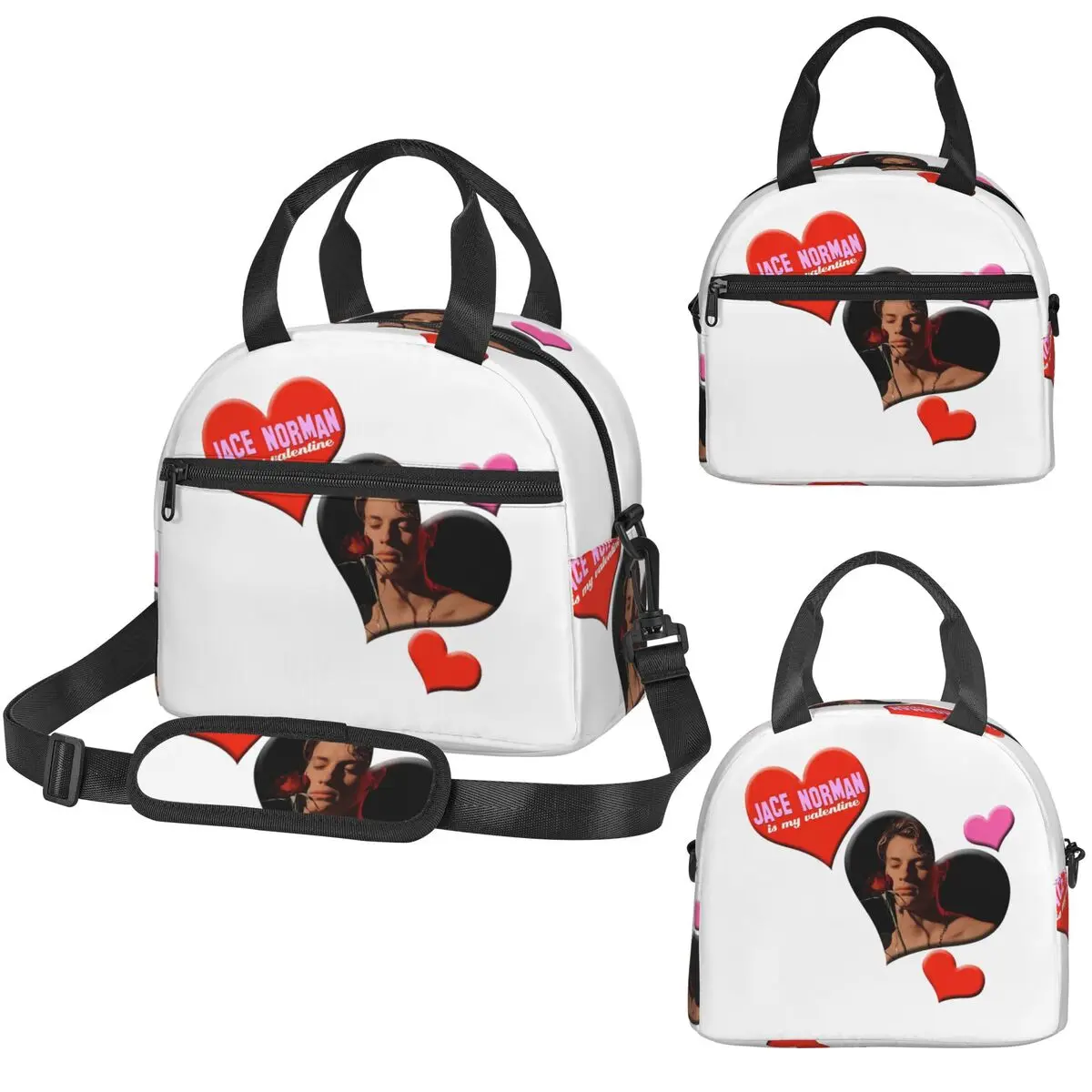 

Термосумка для обедов Jace Norman Is My Valentine для детей, школьная термосумка-холодильник, портативная сумка-тоут для ланчей