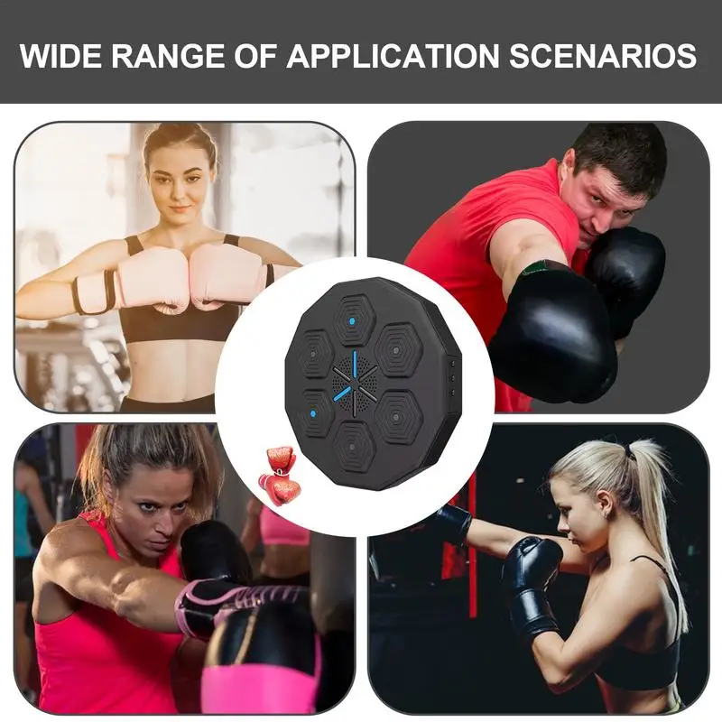 Electronic Music Boxing Machine Wall Mounted Music Boxer For Boxing Training Boxing Training Punching Equipment With LED Light