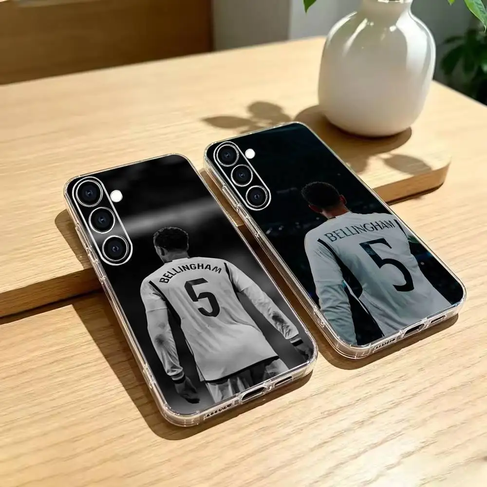 B-Bellingham N-No.5 Football Jersey  Phone Case For Transparent Soft TPU Case Samsung A73,A72,A70,A71,A53,A52,A51