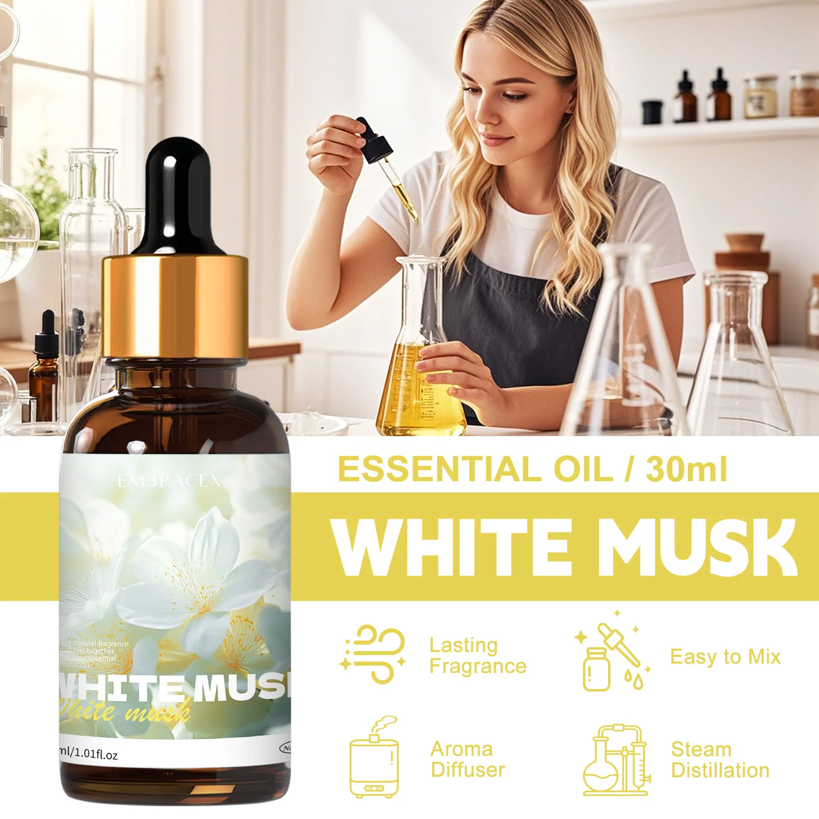 Huile essentielle de musc blan - Candle Making Fragrance Oils avis et prix