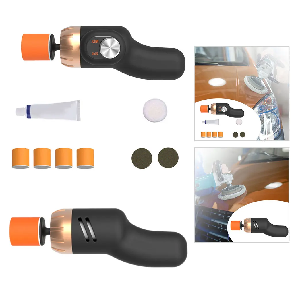 Handheld Polishing Machine Sander Wax Machine Polishing Cleaning Tools Automobile Polishing Machine Mini Car Buffer Polisher