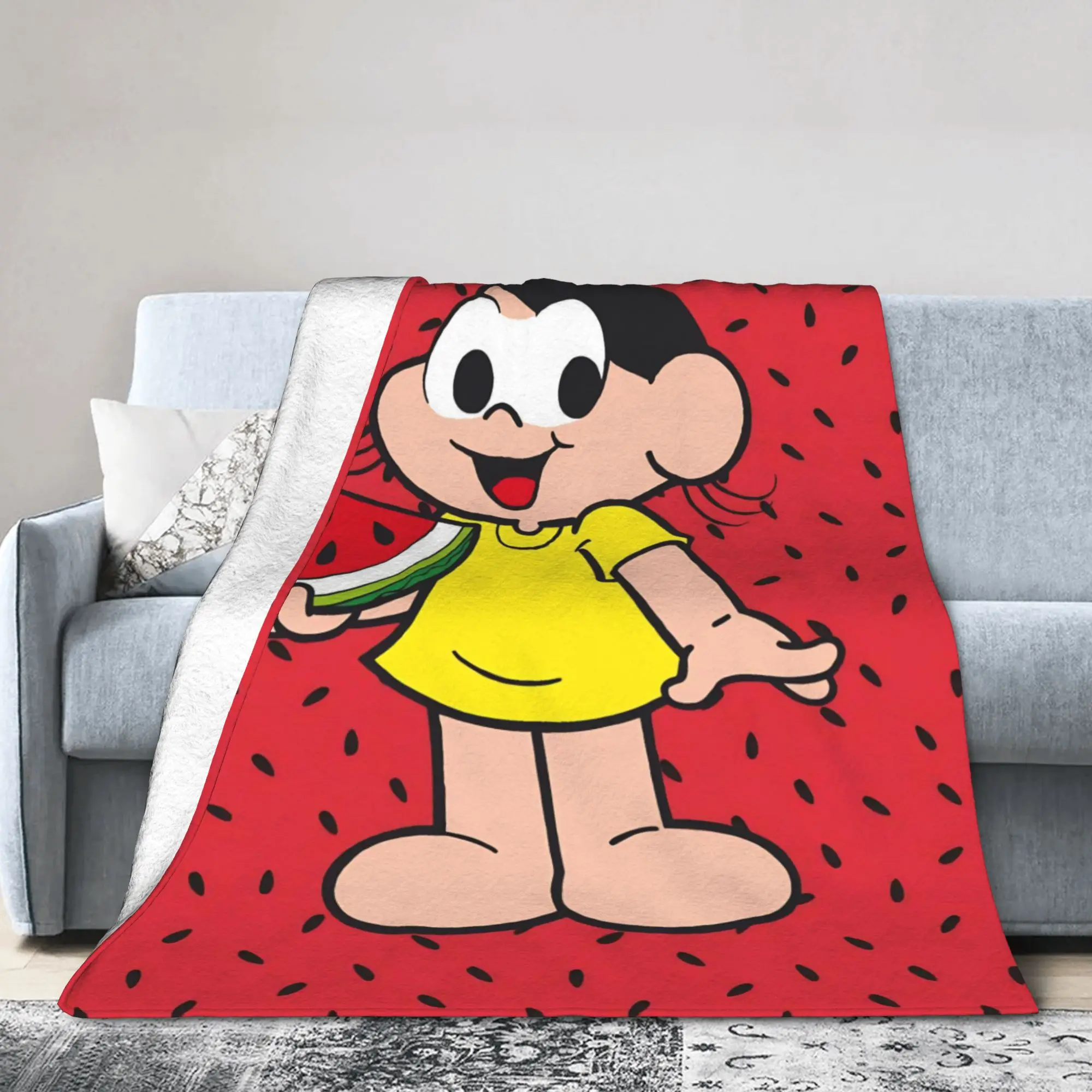 Turma da Monicas Blankets Fleece  Cozy Soft Throw Blanket for Bedding Rug Piece