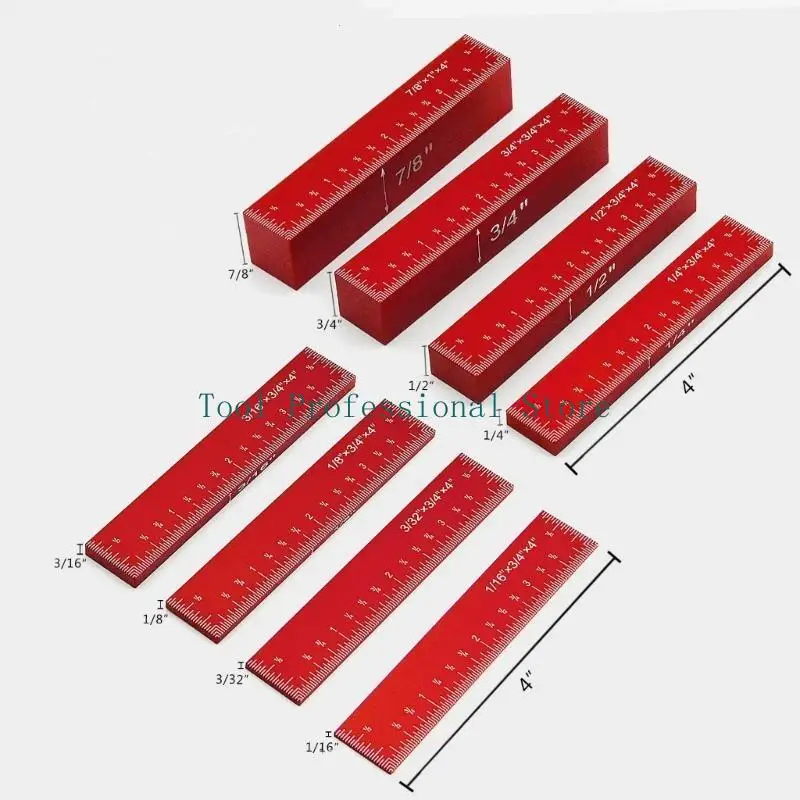 57QF Aluminum Setup Bars for Router and Table Accessories Woodworking Set Up, Bars Include Engraved Size Markings