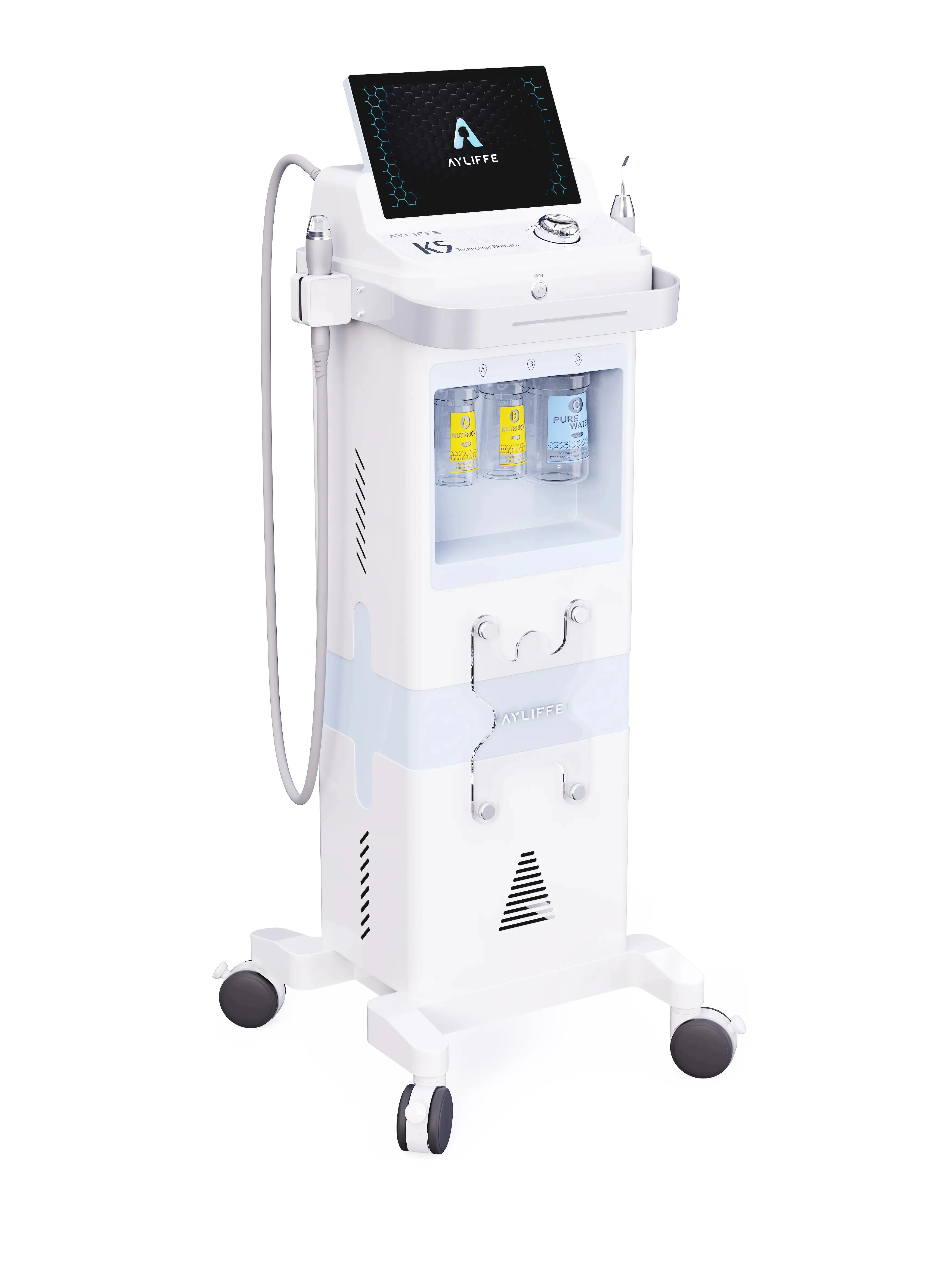 STLF LZS 2 w 1 Aqua Peel 360 Wodny Peeling Oczyszczanie Wągrów Ultradźwiękowy Peeling Wybielanie Ultradźwiękowy Peeling Wybielanie Twarzy M