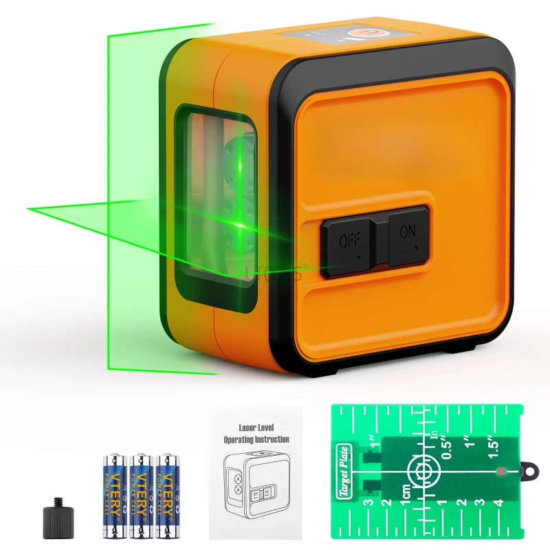 

Многофункциональные профессиональные инструменты, красно-зеленый лазерный уровень, мини-портативный 2-линейный высокоточный автоматический выравнивающийся уличный уровень