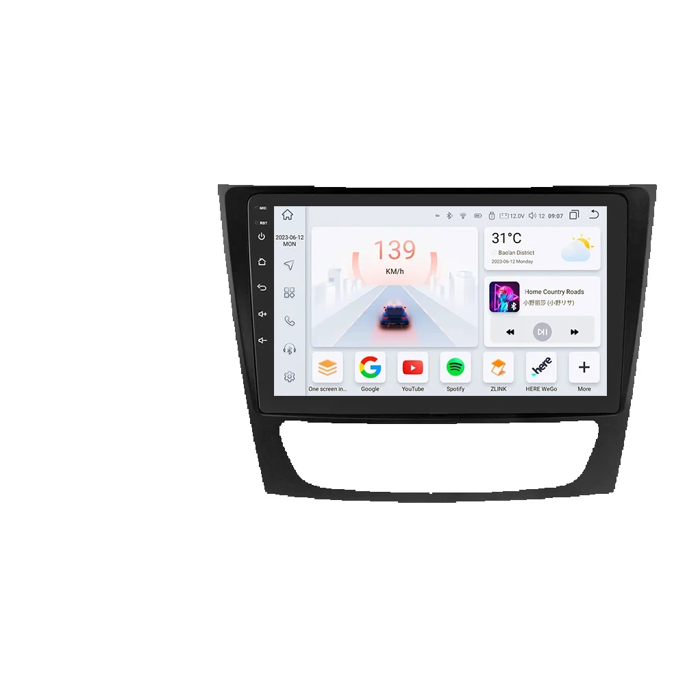 9 "hizpo android autoradio für mercedes benz e-klasse w211 w219 g-klasse w463 clk w209 2001-2009 rds dsp gps bt 4g auto carplay