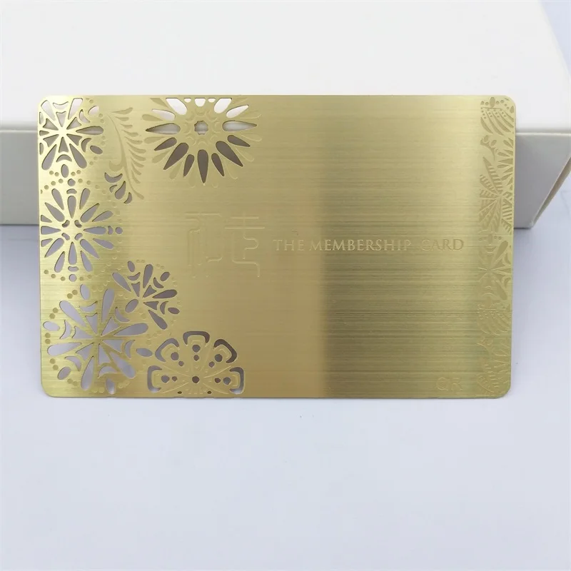 custom.Custom or Silver Plated Stainless Steel Metal Vip Membership Card Metal Business Card