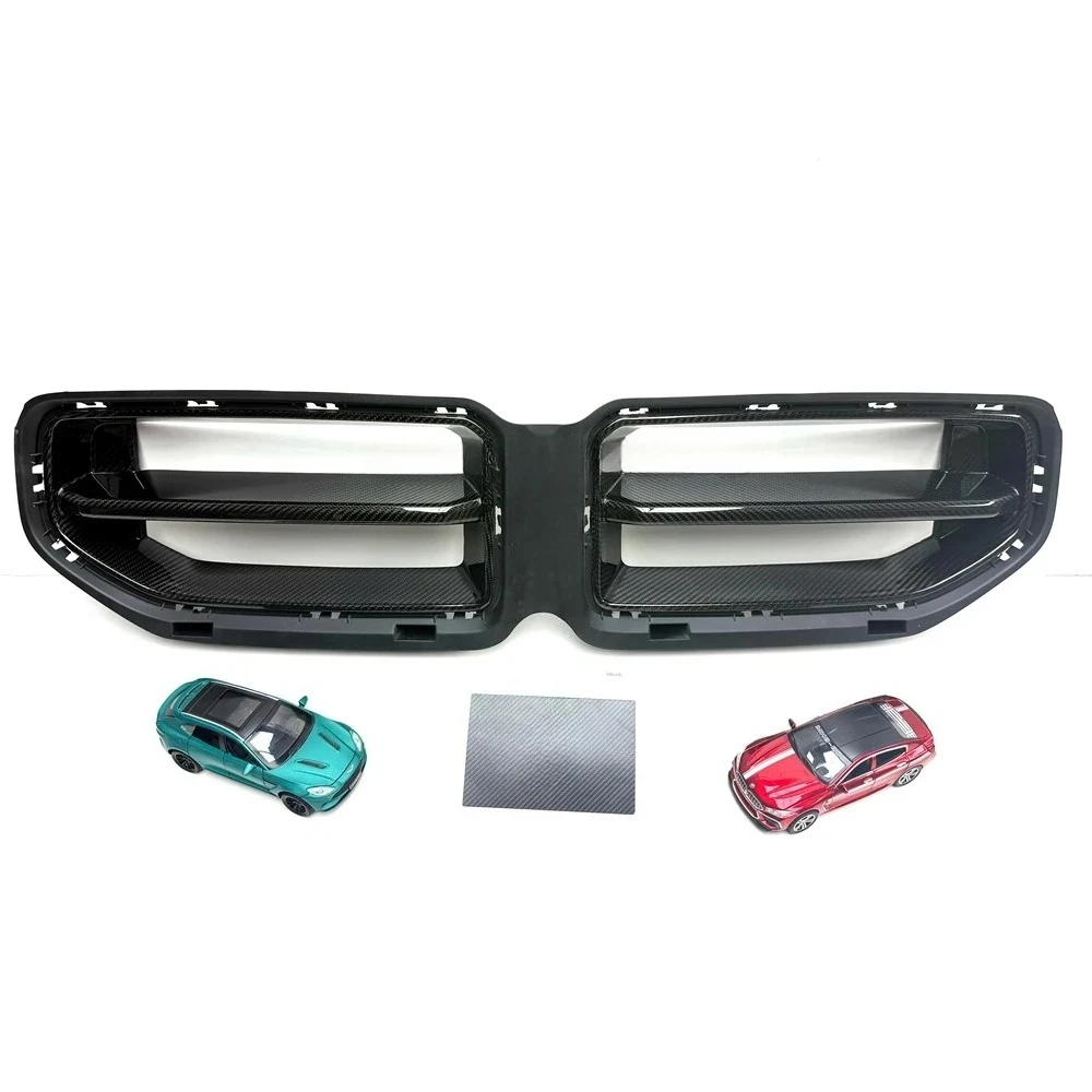 Real Dry Carbon Fiber Front Bumper Grill for 2023-2026  G87 M2  Conjoined AP Style  Front Grilles