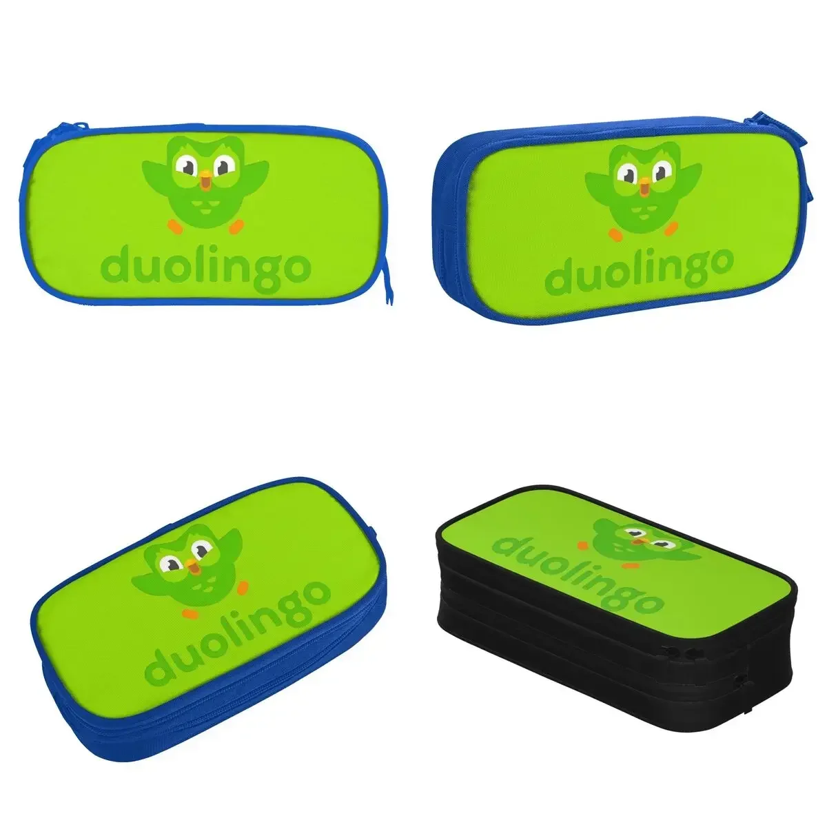

Duolingo Duo Pencil Case Cute Owl Pen Holder Bag Girl Boy Large Storage School Supplies Gift Pencilcases
