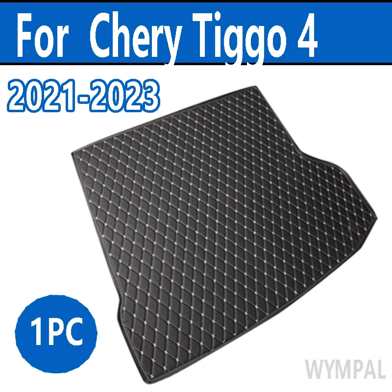 Leather Car Trunk Mats Cargo for Chery Tiggo 4 e 5x Pro DR 5.0 2023 2022 2021 rear boot Carpet Pad Cover Accessories Catpet