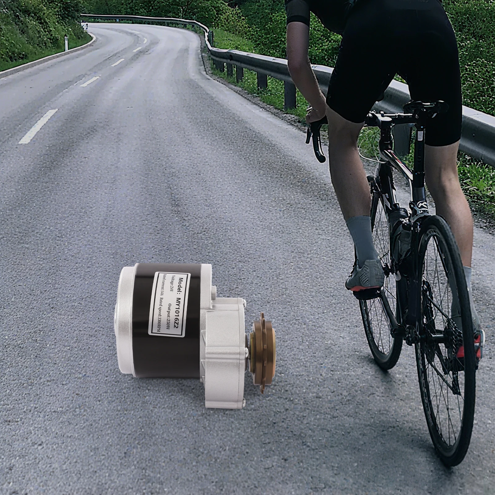 

24V 250W Electric Conversion Kit Brushed Pure Copper Motor E-Bike Modification with LED Display for Cyclists