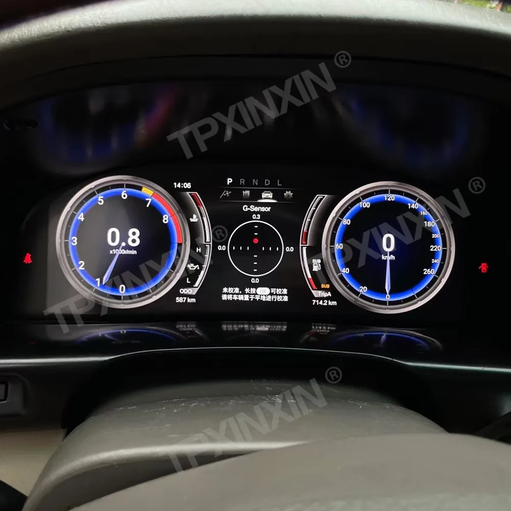 

12.3 '' Car LCD Digital Cluster FOR Toyota LC100 LX470 2002-2007 LCD Panel Speedometer Screen Instrument Smart Digital Dashboard