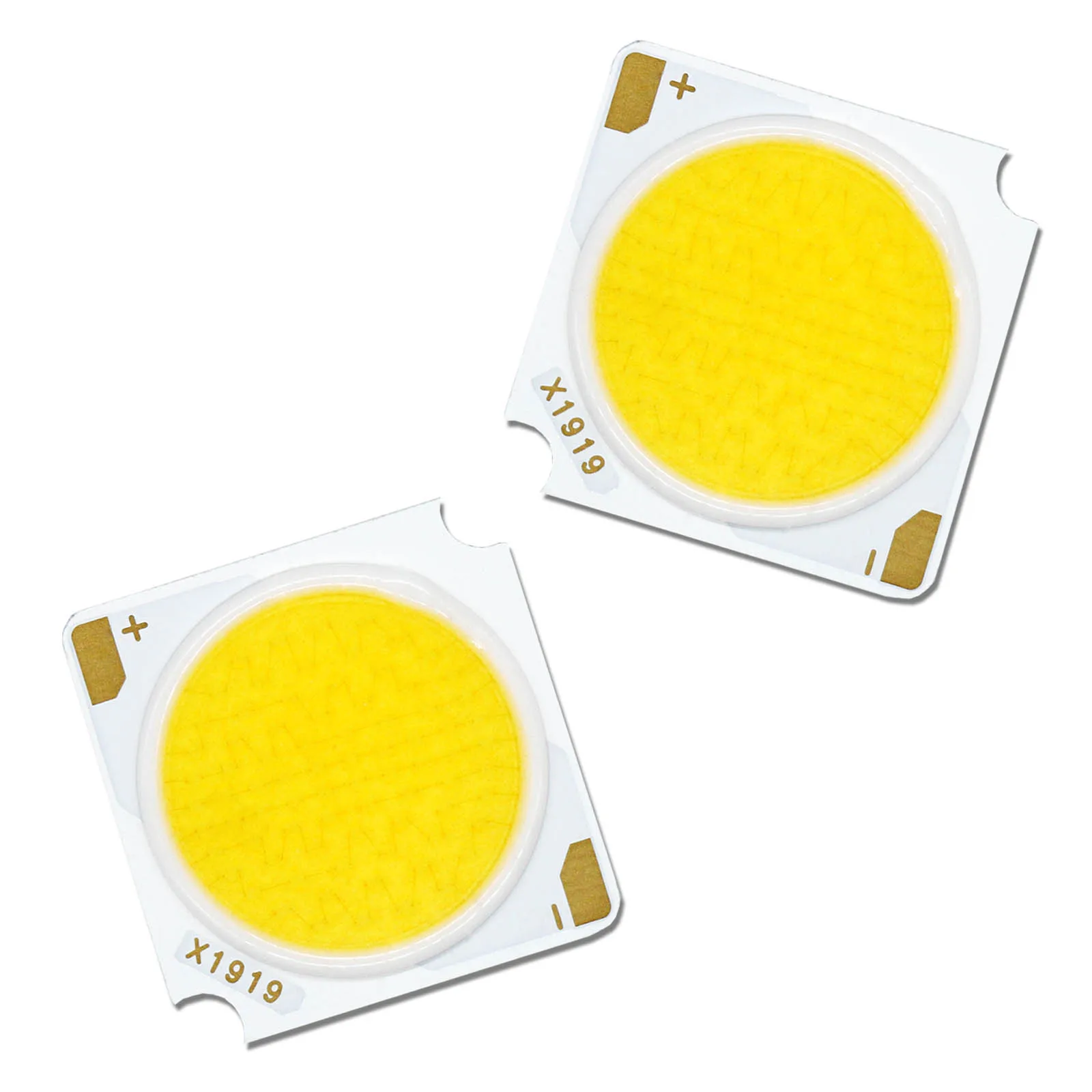 5pcs LED COB LED 10W 20W 30W 40W 50W DC30-33V Bridgelux Chips 19*19MM Light Source Accessories LED Spotlight Downlight DIY