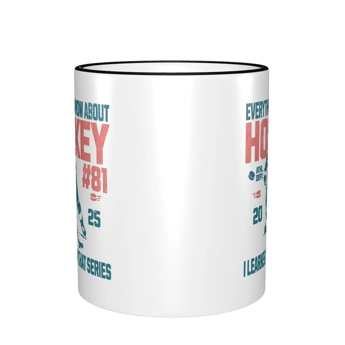 Funny Everything I Know About Hockey I Learned From That Series Tea Cup Office Heated Rivalry Mug