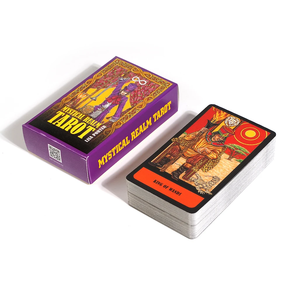 Mystical Realm Tarot 78 Full Color Cards a visual and historic exploration of the Fools Journey traditional tarot meaning
