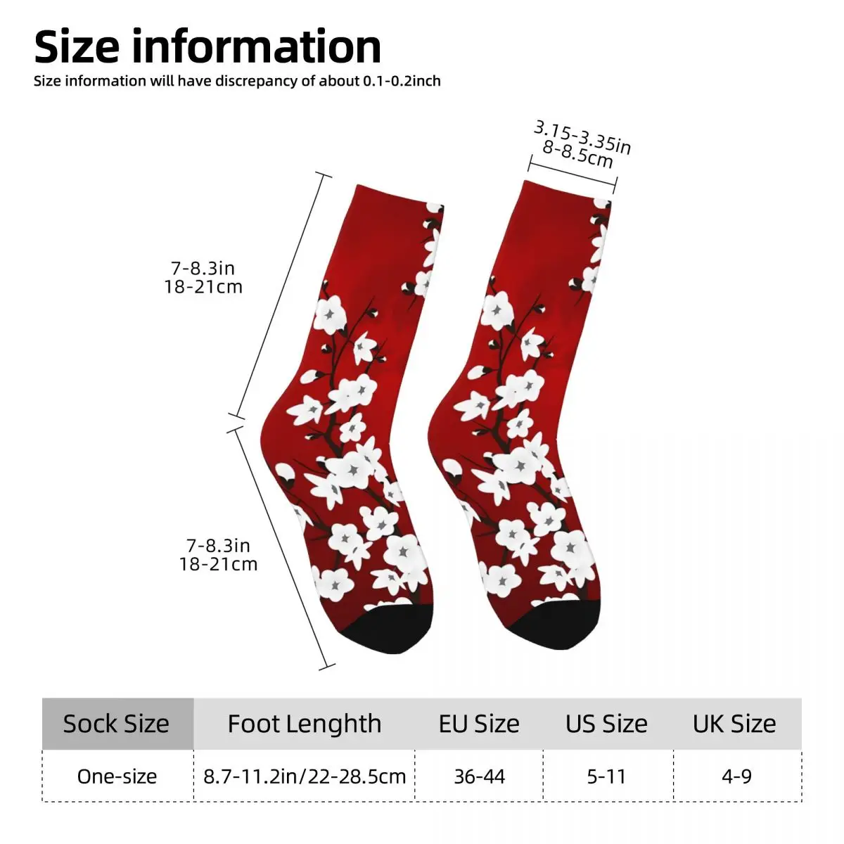 Flower Sock Printed Man Polyester