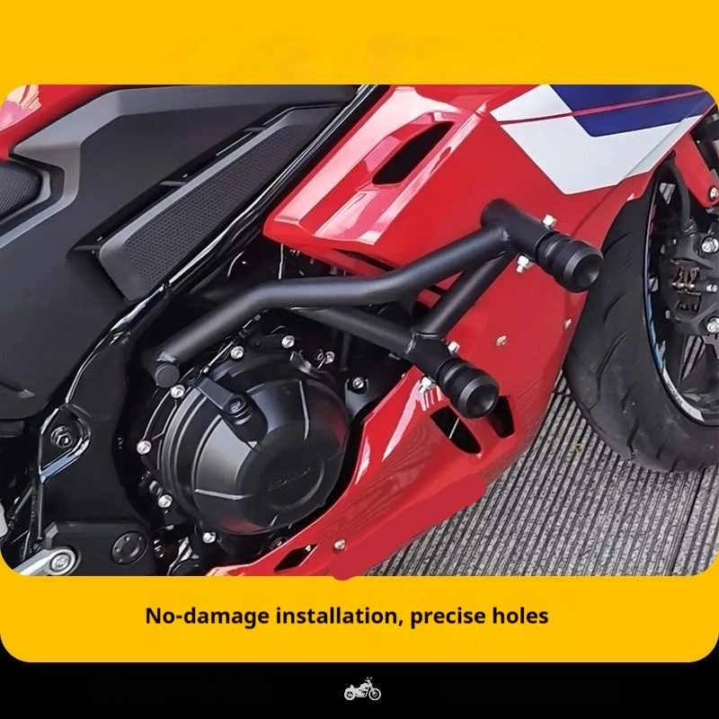 Engine Guard Anti‑fall Spring‑Head Race Crash Bar Bumper Protector For Honda CBR400R Motorcycle Aftermarket Mod Parts