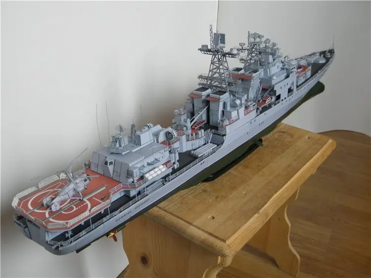 1/280 бумажная модель Harlem Russia Dreadnought ракетный разрушитель Адмирал военный корабль DIY игрушка ручной работы