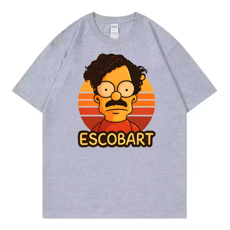 Pablo Escobar bart simpson T-shirt For Men Women 100% Cotton T Shirts Short Sleeve Tops J98