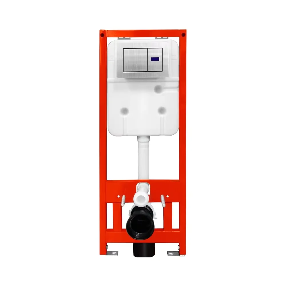 Modern 7.5L HDPE Dual-flush Wall Hung Automatic Concealed Toilet Tank Intelligent Infrared Sensor Operated Hands-Free Wireless