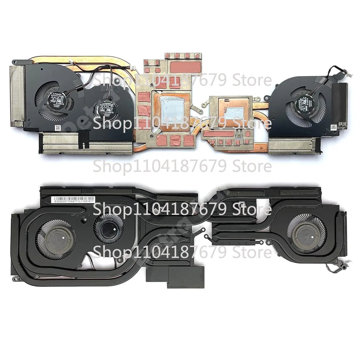 1pcs CPU GPU Cooling Fan Heatsink For MSI GS66 Stealth 10UG 10UH MS-16V3 E322500770A87Y1L