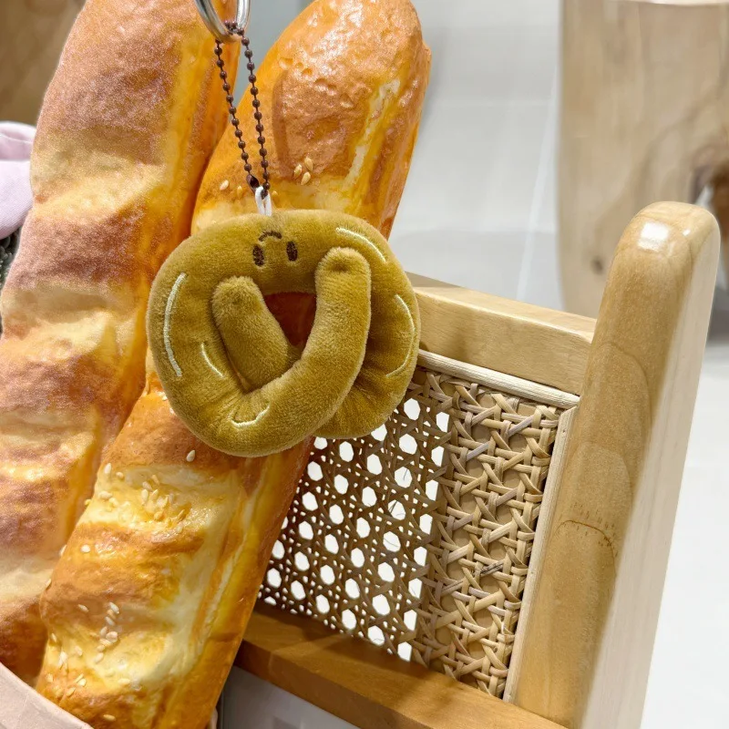 

Kawaii Plush Bread Shape Series Keychain Cute Donut Doll Pendant Backpack Decoration Keychain Plush Toy Doll Gifts