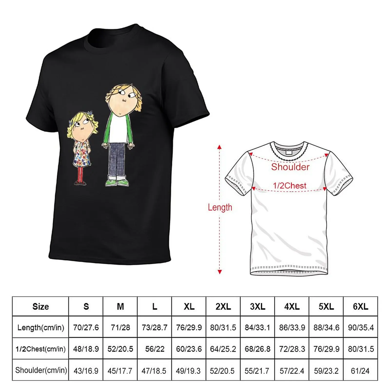 Charlie & Lola T-Shirt quick drying boys whites animal prinfor boys oversizeds designer t shirt men