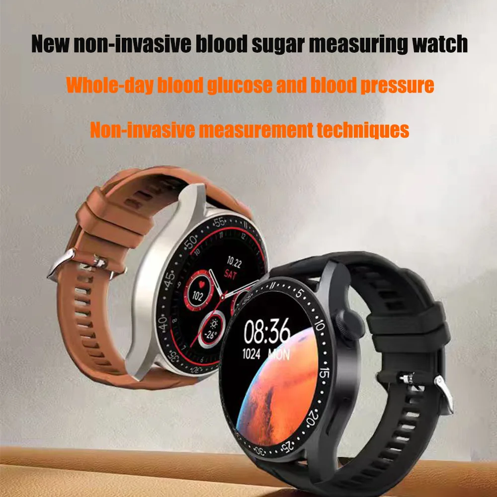 非侵襲血糖計健康スマートウォッチ尿酸血糖-bluetooth-通話血中脂質血圧時計