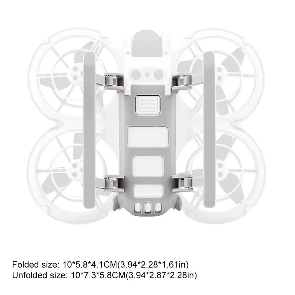 2 in 1 Function Landing Gear Lightweight Buffer Action Drone Battery Cover Heat Dissipation Adjustable for DJI NEO