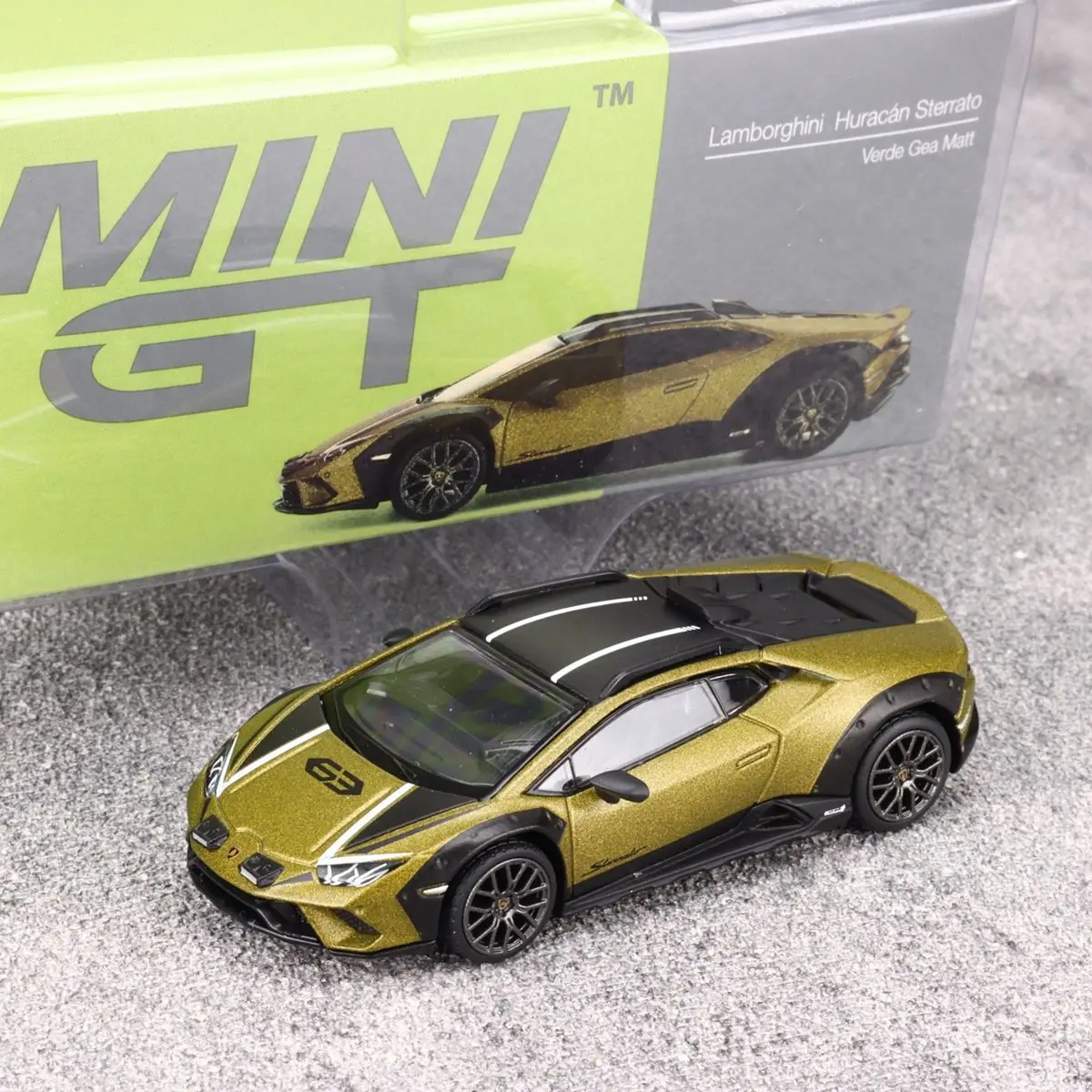 

Diecast 1/64 Scale Model Car MINIGT Lamborghini Alloy Car Model Huracan Sterrato Play Vehicles Toys for Boys Original Box