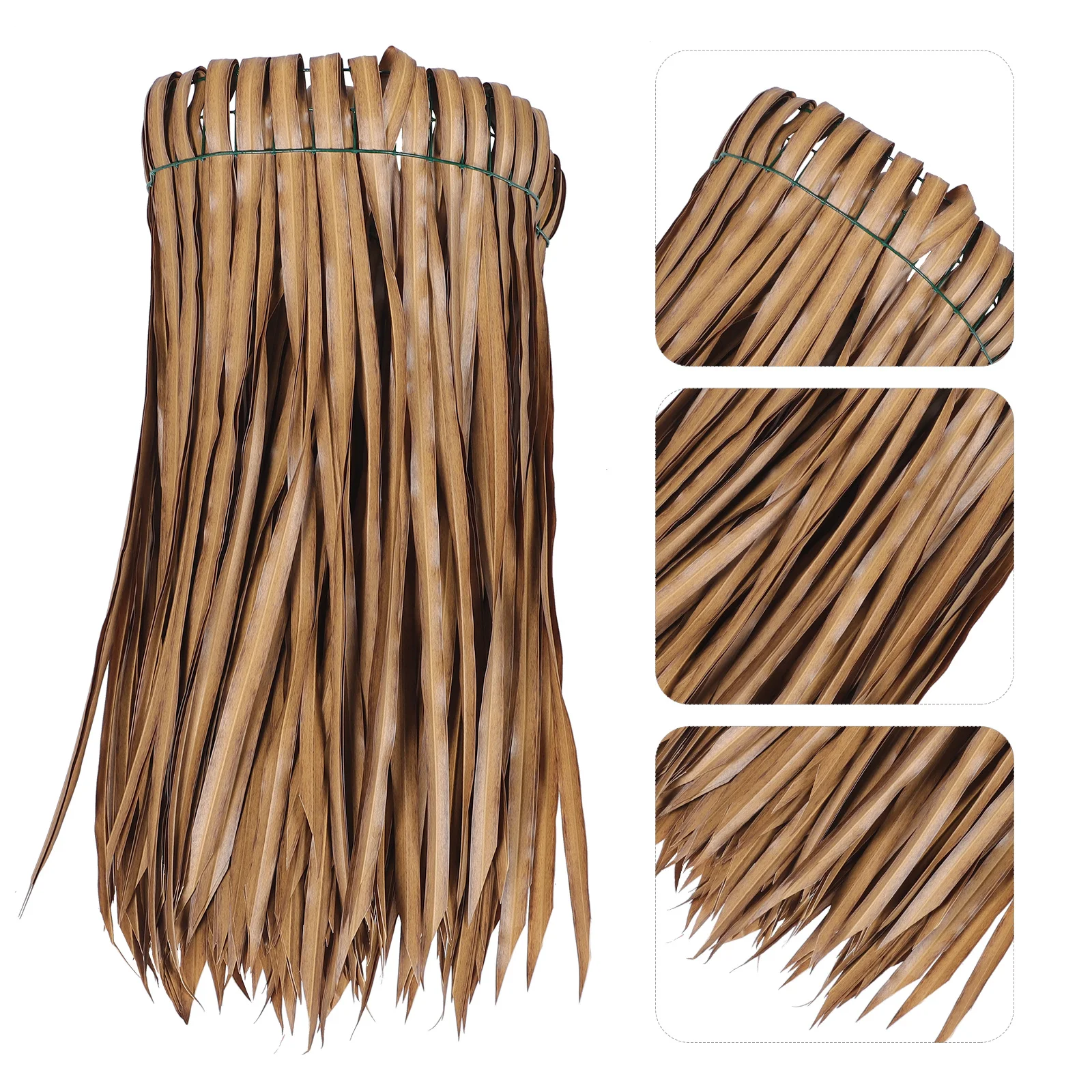 

Lifelike Artificial Simulation Grass Decorative Roofing For Garden Landscaping Outdoor Indoor Diy Flame Retardant Fake Straw