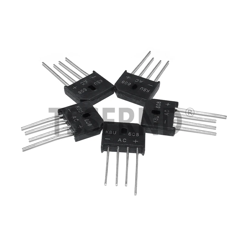 5pcs KBU606 KBU608 KBU610 KBU808 KBU810 KBU1510 KBU2510 KBU3510 Flat Rectifier Bridge Diode Bridge Rectifier