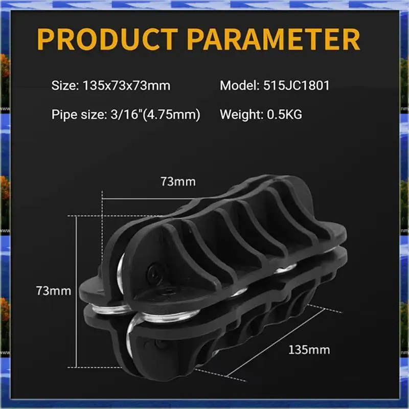 Mar.Universal Black For Bent Tubing Straightening Tool Handheld Tubing Straightener Pipe Straightening Tool C
