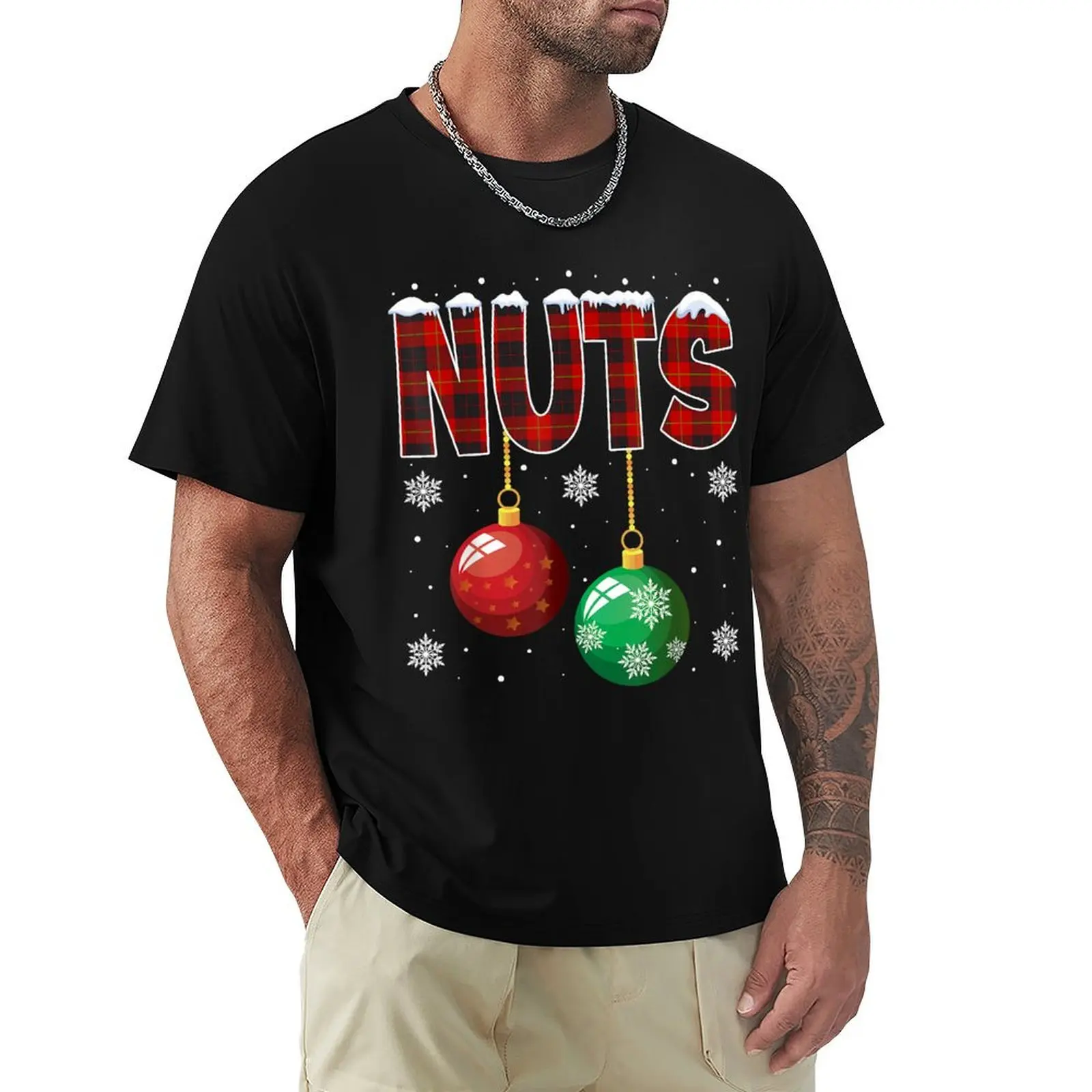 Chest Nuts Christmas Matching Couple Chestnuts T-Shirt Sun Protective Outdoor Tee Top